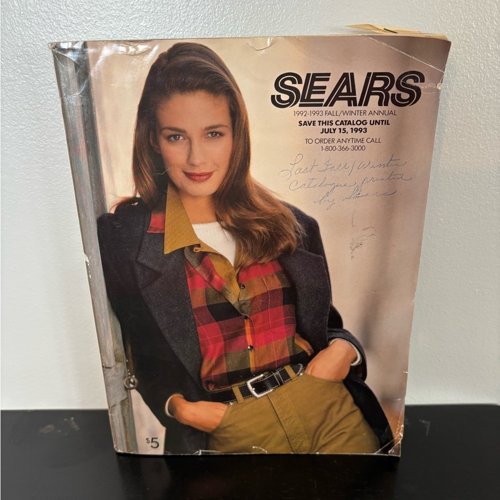 *FLAWS 1992-93 Sears Annual Fall/Winter Catalog Big Book Collectible Nostalgia